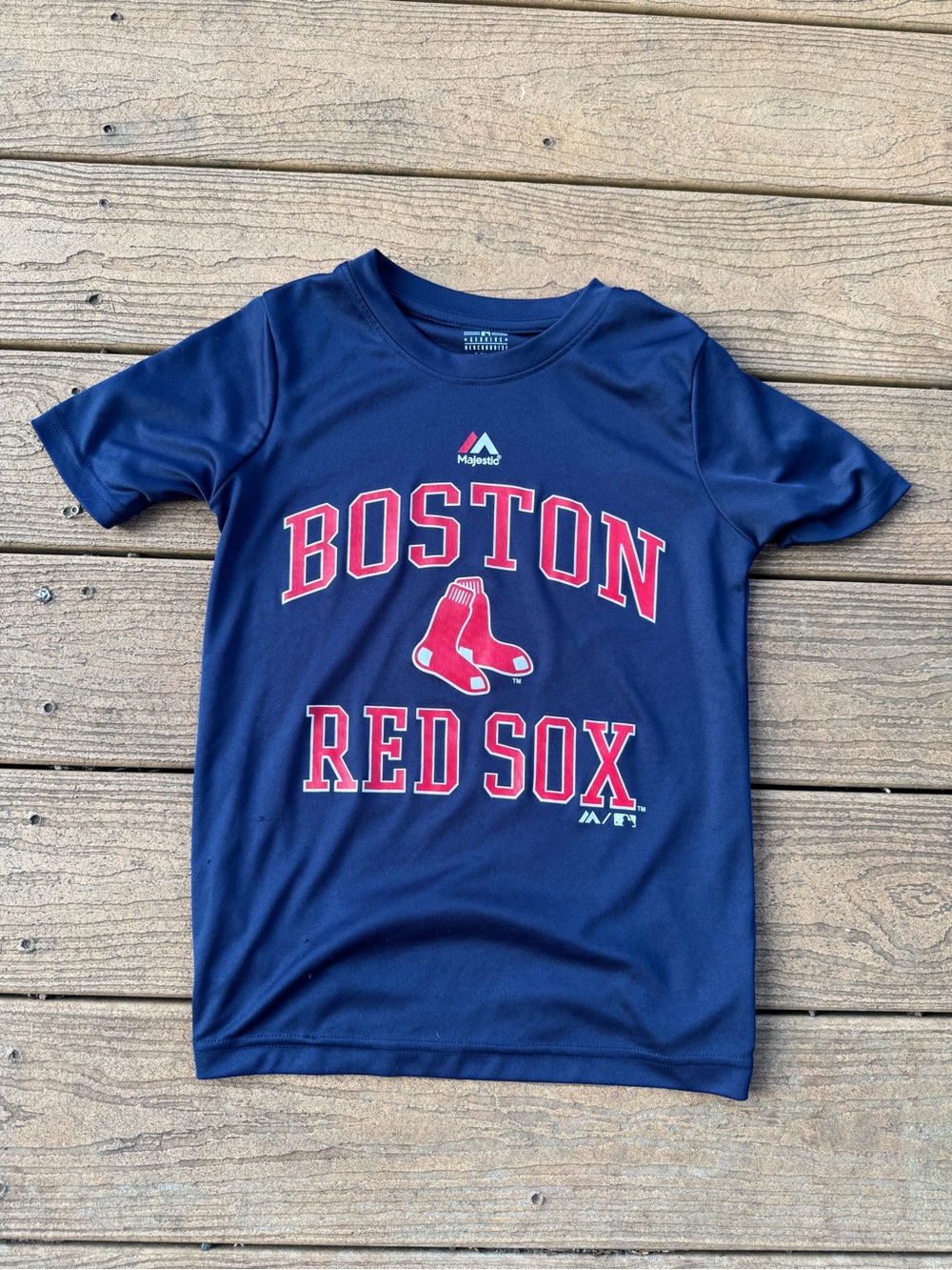 Navy Kids Boston Red Sox Tee